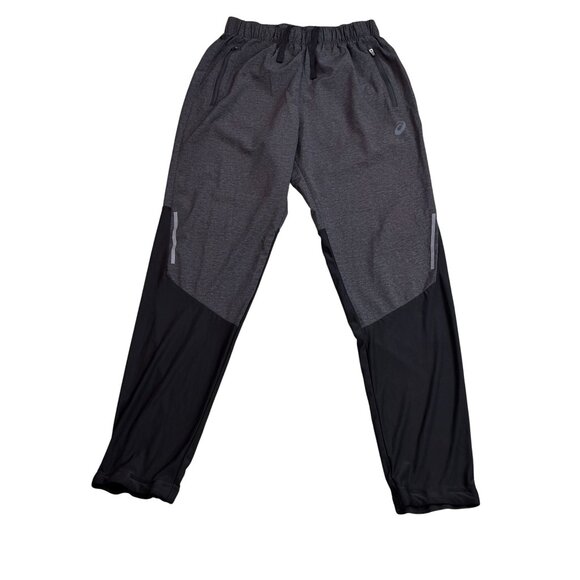 Asics Mens Athletic Pants S Gray/Black Polyester & Spandex - Picture 1 of 11
